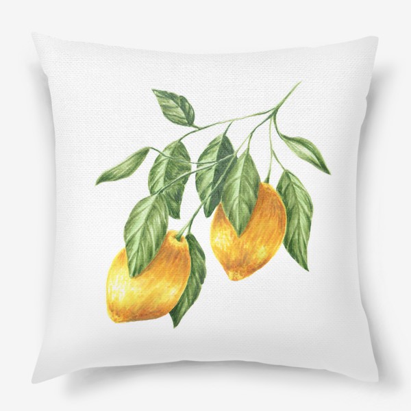 Подушка «Лимоны на ветке»
