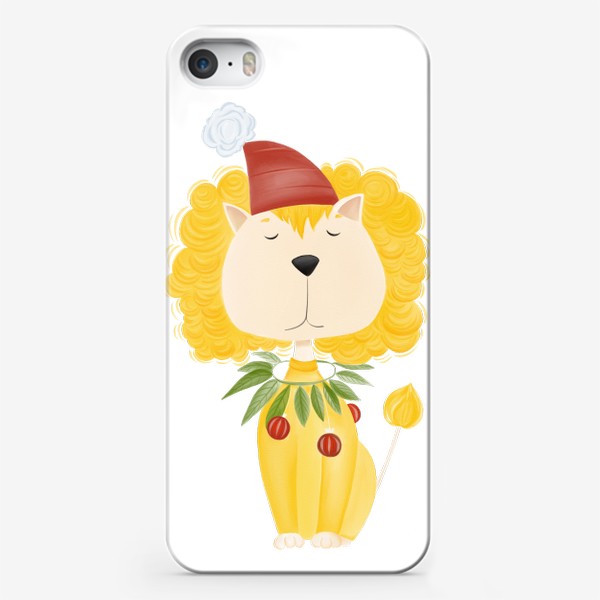 Чехол iPhone «Новогодний лев»