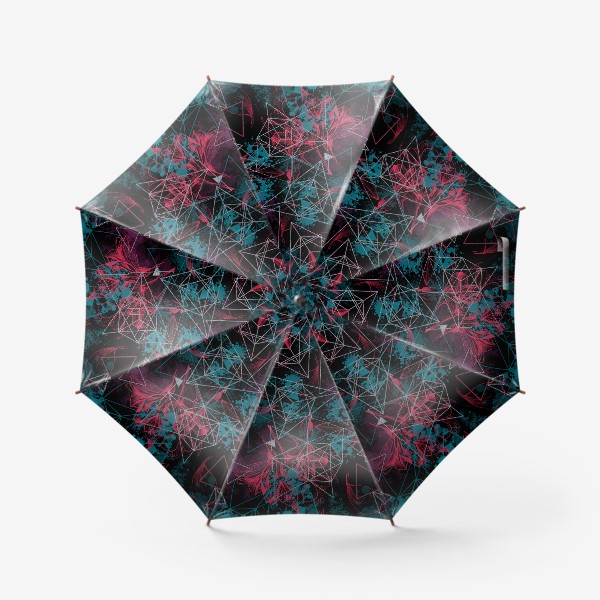 Зонт «лилии маджента на черном»