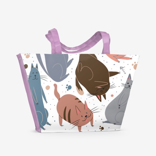 Пляжная сумка «Кошачье »