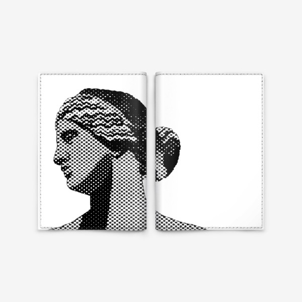 Обложка для паспорта «Глитч-Арт  "Афродита Книдская"»