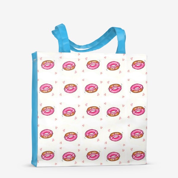 Сумка-шоппер «пончиковый вкусный паттерн»