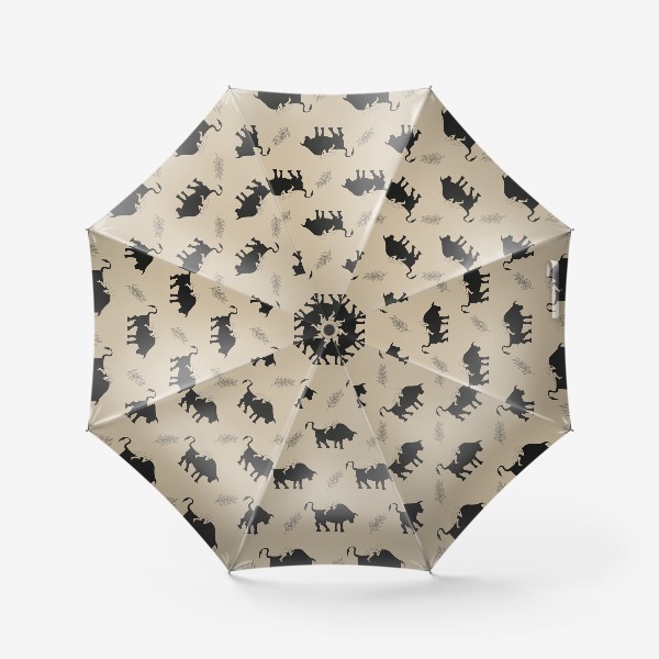 Зонт «Битва. Бык и девушка»