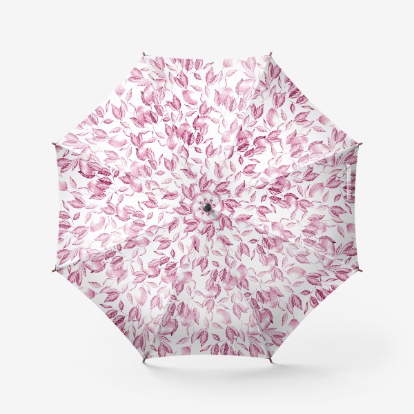 Зонт «Лимоны в розовом монохроме - паттерн»