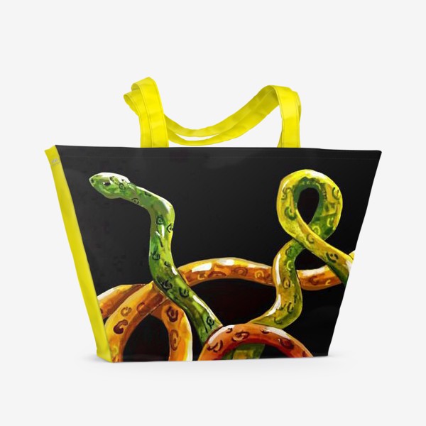Пляжная сумка «Назойливые змеи»