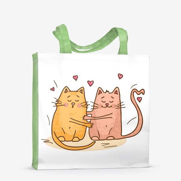 Сумка-шоппер «кошкина любовь»