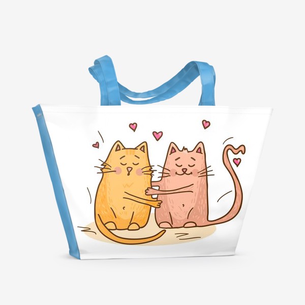 Пляжная сумка «кошкина любовь»