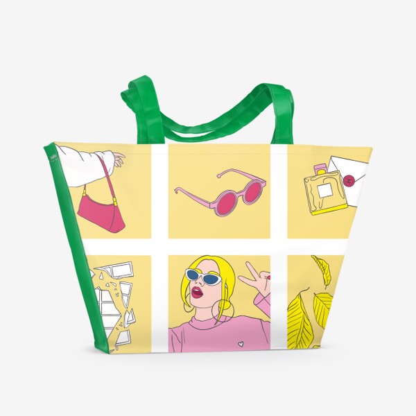 Пляжная сумка «Лимонное настроение»