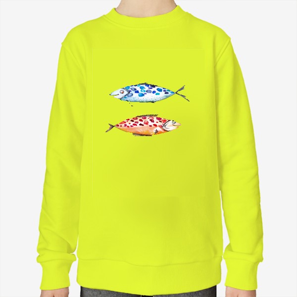Свитшот «Кокетливые рыбки в подарок рыбаку и рыбам. Зодиак. Гороскоп февраль - март.»