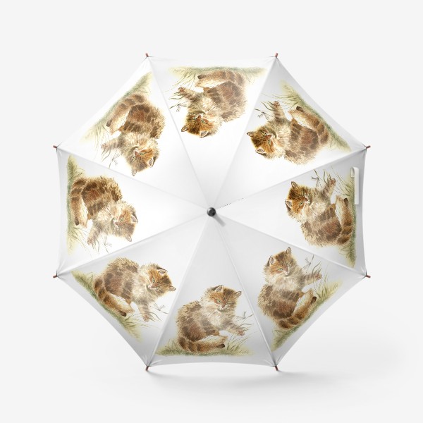 Зонт «Котенок со стрекозой»