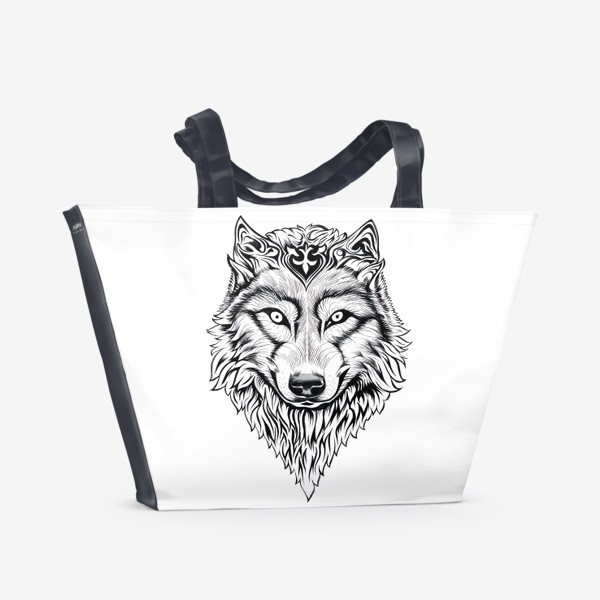 Пляжная сумка «Альфа Волк»