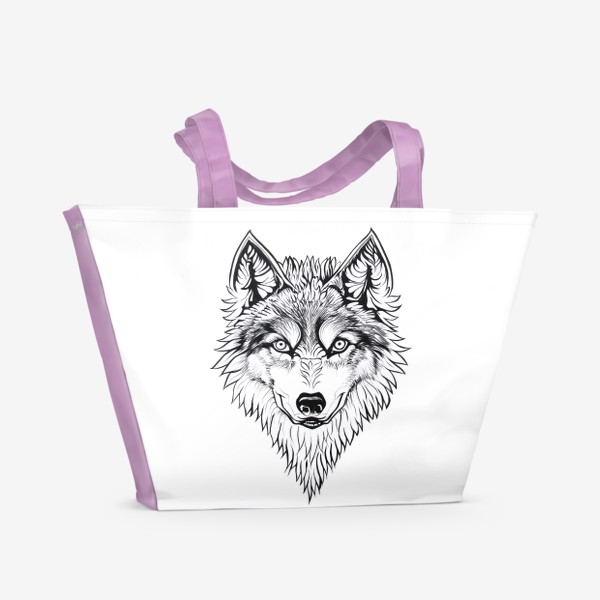 Пляжная сумка «Волк Альфа»