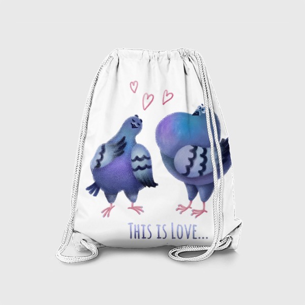 Рюкзак «Влюблённые голуби»