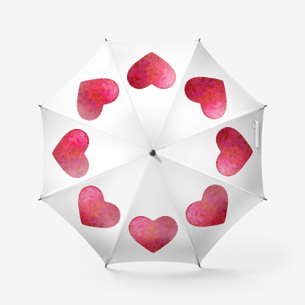 Зонт «Сердце мазками краски»