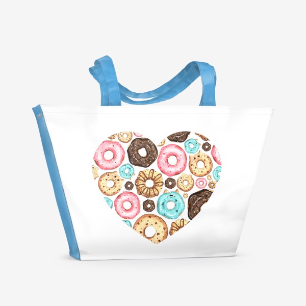 Пляжная сумка «Сладкое сердце»