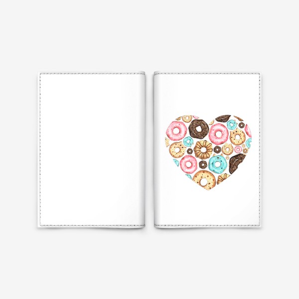 Обложка для паспорта «Сладкое сердце»