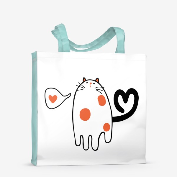 Сумка-шоппер «Кот любит тебя»