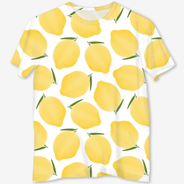 Футболка с полной запечаткой «Лимоны»