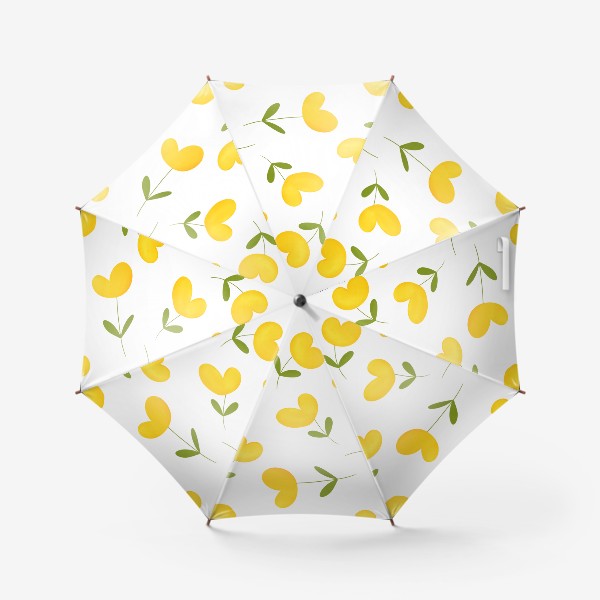 Зонт «Цветы сердечки»