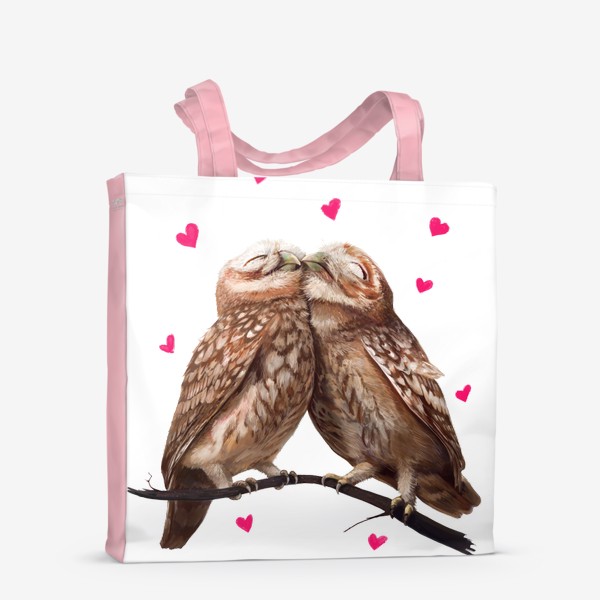 Сумка-шоппер «Влюбленные совы»