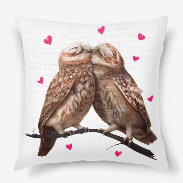 Подушка «Влюбленные совы»
