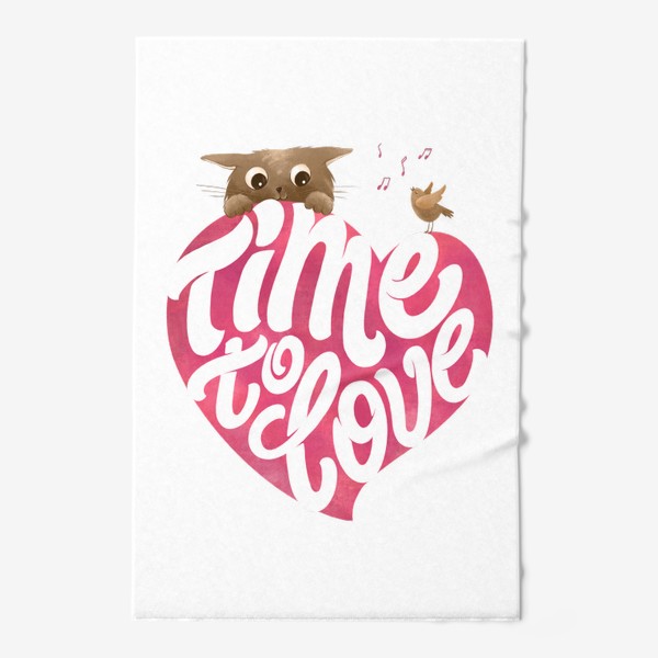 Полотенце «Time to love»