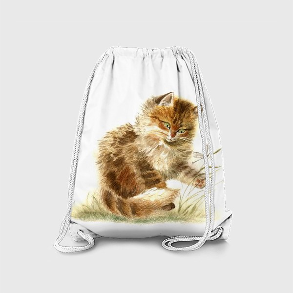 Рюкзак «Котенок со стрекозой»