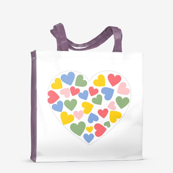 Сумка-шоппер «Сердце из сердечек»
