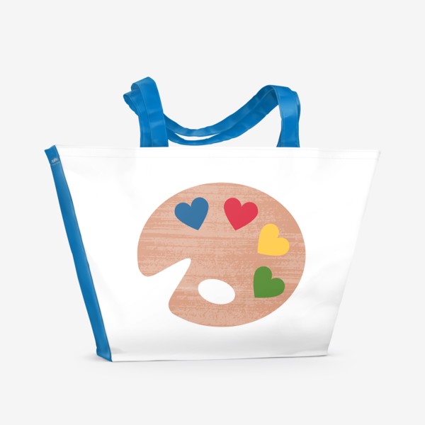 Пляжная сумка «Палитра сердец»