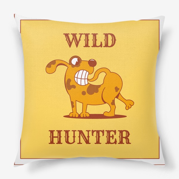 Подушка «wild hunter dog»