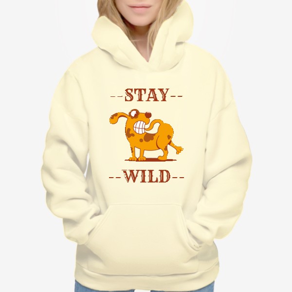 Худи «stay wild dog»