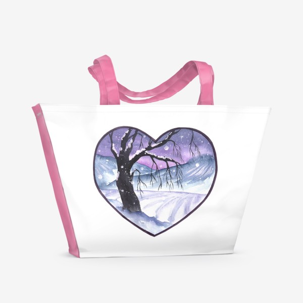 Пляжная сумка «Сумерки "Сердце зимы"»