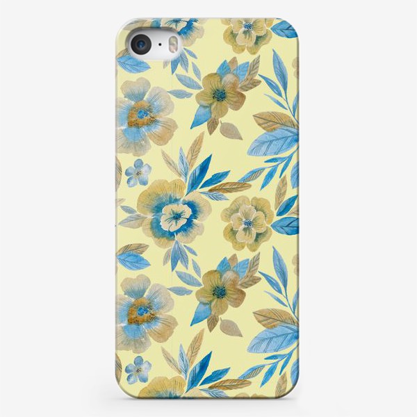 Чехол iPhone «бесшовный паттерн цветы»