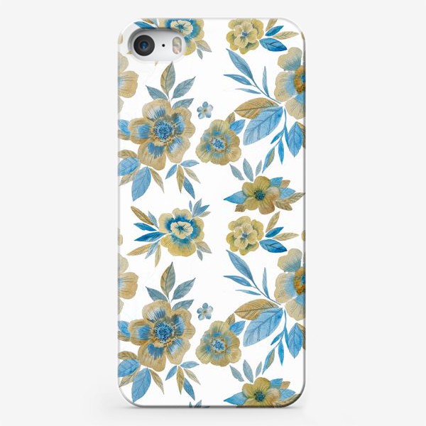 Чехол iPhone «бесшовный паттерн цветы»