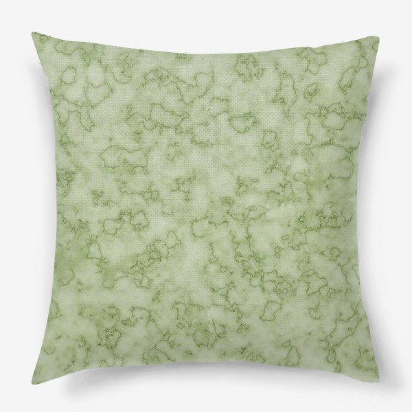 Подушка &laquo;зеленый мрамор, универсальный абстрактный интерьерный паттерн&raquo;