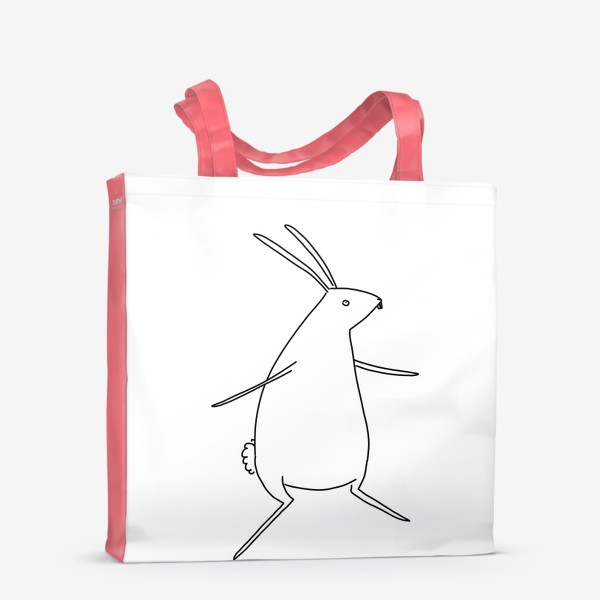 Сумка-шоппер «Кролик белый разводит руками»