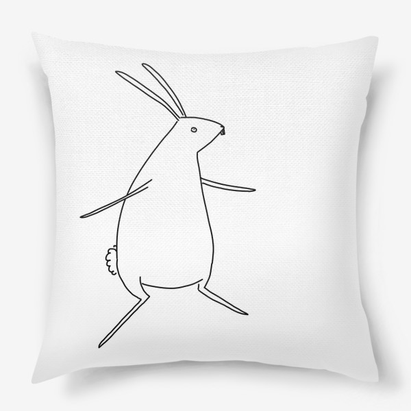 Подушка «Кролик белый разводит руками»