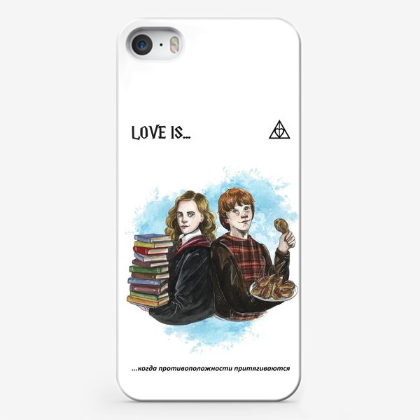 Чехол iPhone «Love is: Рон и Гермиона»