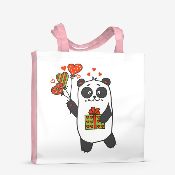 Сумка-шоппер «влюбленная панда»