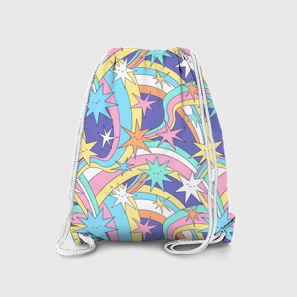 Рюкзак «Звездопад (звезды и радуга)»
