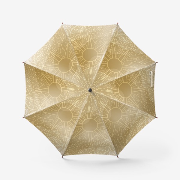 Зонт «звезда с растительными мотивами , в подарок астрологу и тарологу»