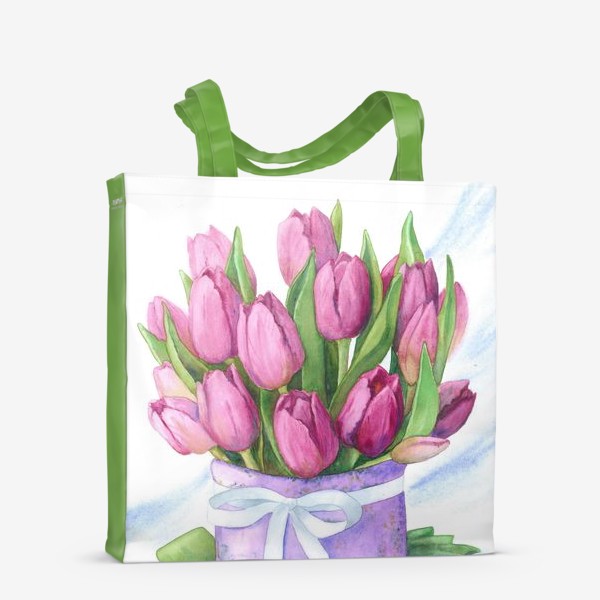 Сумка-шоппер «Розовые тюльпаны»