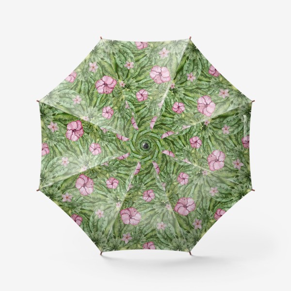 Зонт «Акварельные тропики. Джунгли. Тропические цветы»