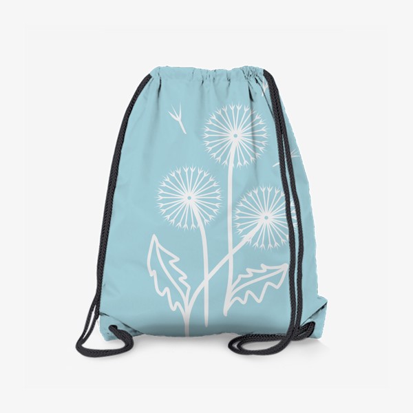 Рюкзак «Одуванчики на голубом пастельном фоне»