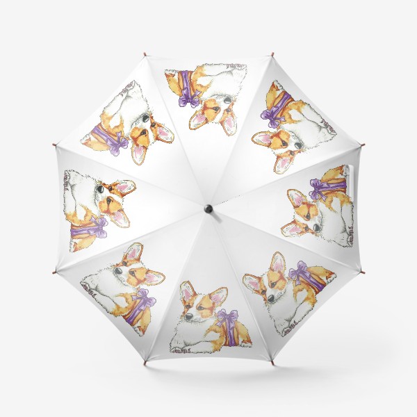 Зонт «Щенок корги подарок»