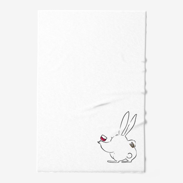 Полотенце «Кролик сегодня никуда не пойдет»