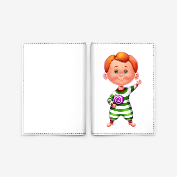Обложка для паспорта «Малыш сластена»