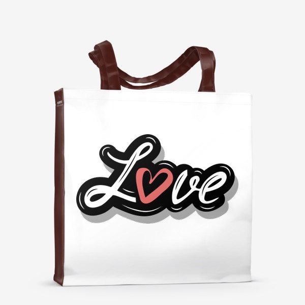 Сумка-шоппер «Надпись Love / Любовь»