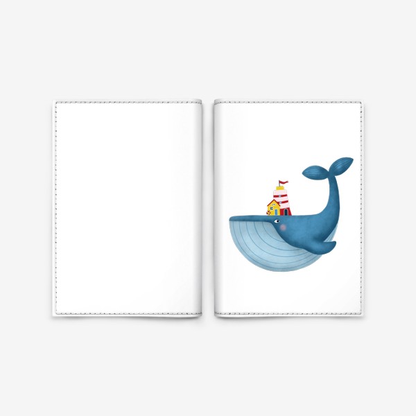 Обложка для паспорта «Рыба Кит»