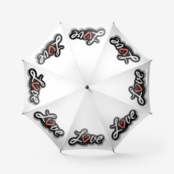 Зонт «Надпись Love / Любовь»